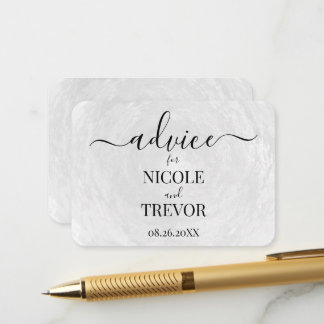 Cartão De Conselho Casamento com Textura Cinza Personalizada
