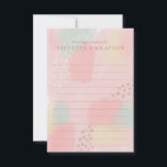 Cartão De Conselho Casamento de Arte Moderna Pastel para o Casal<br><div class="desc">Coletar palavras de sabedoria do casamento dos seus convidados de casamento com estes cartões de conselho maravilhosos. Esta obra de arte original é uma tomada moderna do design de Estilo Memphis dos anos 80 com uma paleta de cores pastel. É fácil personalizar. Elementos de coordenação disponíveis. Arte original de Debbie...</div>