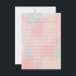 Cartão De Conselho Casamento de Arte Moderna Pastel para o Casal<br><div class="desc">Coletar palavras de sabedoria do casamento dos seus convidados de casamento com estes cartões de conselho maravilhosos. Esta obra de arte original é uma tomada moderna do design de Estilo Memphis dos anos 80 com uma paleta de cores pastel. É fácil personalizar. Elementos de coordenação disponíveis. Arte original de Debbie...</div>