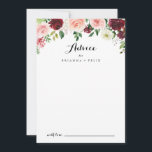 Cartão De Conselho Casamento de Caligrafia Floral Primavera Purple Bu<br><div class="desc">Este cartão de conselho de casamento para caligrafia primavera floral roxo e arrojado é perfeito para um casamento moderno. O design pintado à mão apresenta folhas verdes, cor-de-rosa deslumbrante, pincelada, púrpura, vermelha, branca e lenhosa, pessoas bem organizadas em pequenos buquês fofos. Estas cartas são perfeitas para um casamento, chá de...</div>