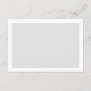 Cartão De Conselho Casamento de Cor Personalizada em Branco