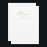 Cartão De Conselho Casamento Dourado da Caligrafia Moderna Elegante<br><div class="desc">Este elegante cartão de casamento de ouro para caligrafia moderna é perfeito para um casamento rústico. O design simples e na moda apresenta a tipografia de script clássico e rico em ouro. Estas cartas são perfeitas para um casamento, chá de panela, chá de fraldas, festa de formatura e muito mais....</div>