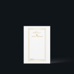 Cartão De Conselho Casamento Dourado e Branco moderno<br><div class="desc">Este é o Vazio Elegante Dourado e White Wedding Advice and Wish Cartão de visita. Esta placa possui borda dupla retângulo dourada. É perfeito como cartões de casamento,  cartões de visitas e muito mais. Clique no botão personalizar para personalizar o design.</div>