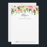 Cartão De Conselho Casamento Floral de outono de Coloração Tropical<br><div class="desc">Este cartão de conselho floral de outono tropical é perfeito para um casamento de destino. A design apresenta cor-de-água rosa, esbranquiçada, amarela, azul e branca, que cai em pérolas com folhas verdes botânicas. Estas cartas são perfeitas para um casamento, chá de panela, chá de fraldas, festa de formatura e muito...</div>