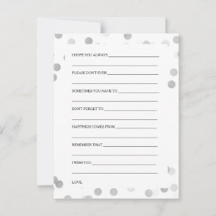 Cartão De Conselho Chá de casamento Desperta Luzes Luminosas De Folha