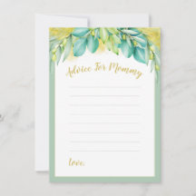 Chá de fraldas Verde Eucalyptus Deixa Mamães A Ser