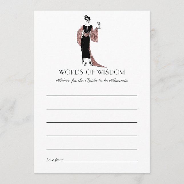 Cartão De Conselho Chá de panela Dourado e Provando de vinho emborrac (Frente)