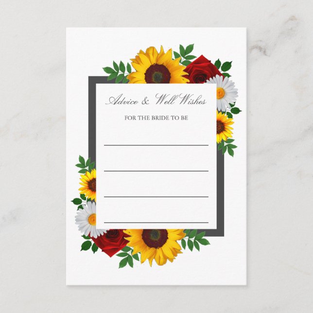 Cartão De Conselho Chá de panela Floral Tradicional (Frente)