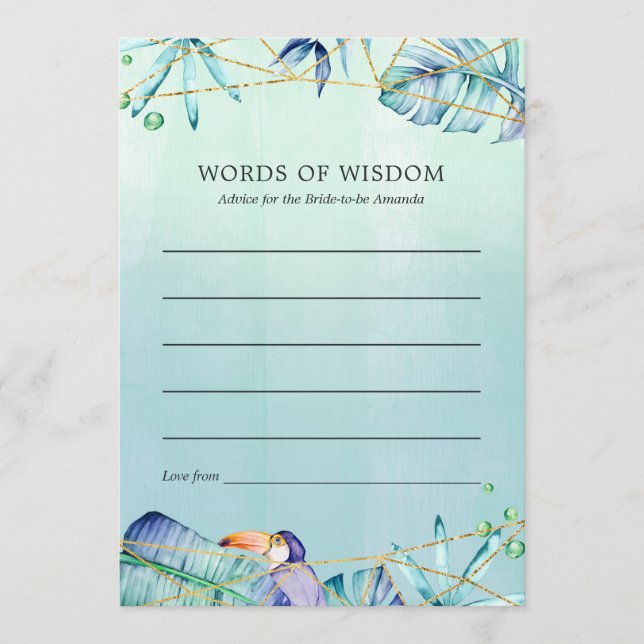 Cartão De Conselho Chá de panela Geométrico Exótico (Frente)