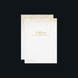 Cartão De Conselho Coleção de Casamentos Vintage Glam Dourado Confett<br><div class="desc">Adicione um pouco de brilho ao seu casamento com esses cartões de conselho de confete de ouro. O simples, mas na moda, design permitirá que seus convidados escrevam um aviso para que você mantenha e leia nos próximos anos. O texto é fácil de personalizar para que esses cartões possam ser...</div>
