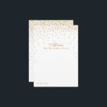 Cartão De Conselho Coleção de Casamentos Vintage Glam Dourado Confett<br><div class="desc">Adicione um pouco de brilho ao seu casamento com esses cartões de conselho de confete de ouro. O simples, mas na moda, design permitirá que seus convidados escrevam um aviso para que você mantenha e leia nos próximos anos. O texto é fácil de personalizar para que esses cartões possam ser...</div>