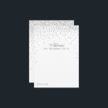 Cartão De Conselho Coleção de Casamentos Vintage Glam Silver Confetti<br><div class="desc">Adicione um pouco de brilho ao seu casamento com estes cartões de conselho de confete prateado. O simples, mas na moda, design permitirá que seus convidados escrevam um aviso para que você mantenha e leia nos próximos anos. O texto é fácil de personalizar para que esses cartões possam ser rapidamente...</div>