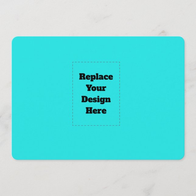 Cartão De Conselho Create Your Own cyan (Frente)