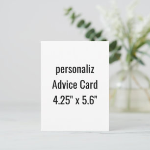 Cartão De Conselho crie seu personalizado 10,8cm x 14,2cm
