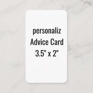 Cartão De Conselho crie seu personalizado 3,5" x 2" arredondado