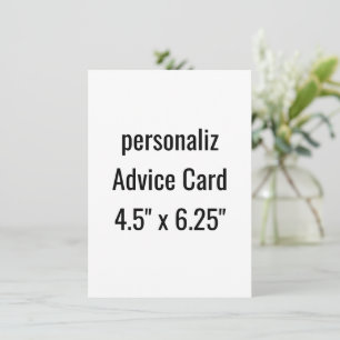 Cartão De Conselho crie seu personalizado 4.5" x 6.25" Quadrado