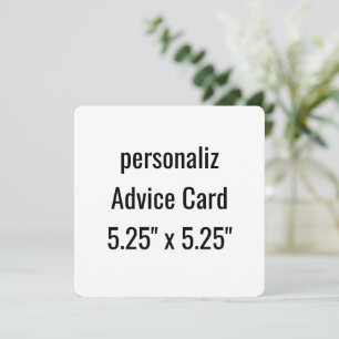 Cartão De Conselho crie seu personalizado 5.25" x 5.25" arredondado