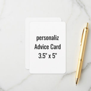 Cartão De Conselho crie seu personalizado 5" x 7" redondo 