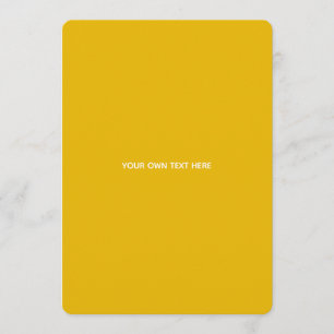 Cartão De Conselho Crie Seu Próprio Design Amarelo Personalizado