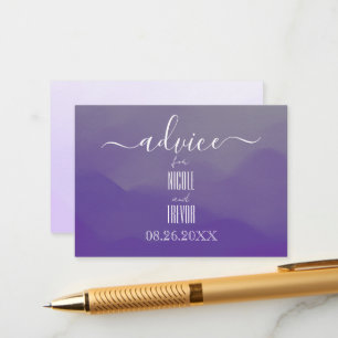 Cartão De Conselho Crie Seu Próprio Ombro De Aquarela Roxo