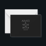 Cartão De Conselho Crie seu próprio - Preto<br><div class="desc">Minimalista Negro da nossa Coleção "Minimalista Negro". Visite nosso compro para mais coordenação de material de casamento e eventos,  decoração e favores.</div>