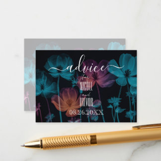 Cartão De Conselho Crie suas próprias flores coloridas de raios X