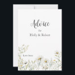 Cartão De Conselho Daisy Wildflower Wedding<br><div class="desc">Nosso Cartão de Conselheiro de Casamento de Daisy Wildflower é uma maneira maravilhosa de celebrar e compartilhar seu evento alegre. Estas belas margaridas são perfeitas para primavera ou verão,  qualquer casamento temático de jardim.</div>
