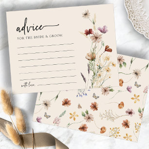 Cartão de Conselho de Casamento Floral