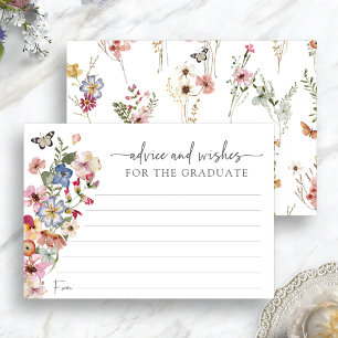 Cartão de Conselho de Formatura com Flores Silvest