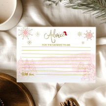 Cartão de Conselho de Natal para Bebê Menina Santa