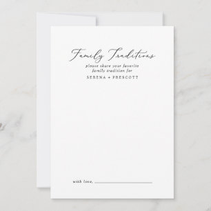 Cartão De Conselho Delicar Tradição Familiar de Caligrafia Negra