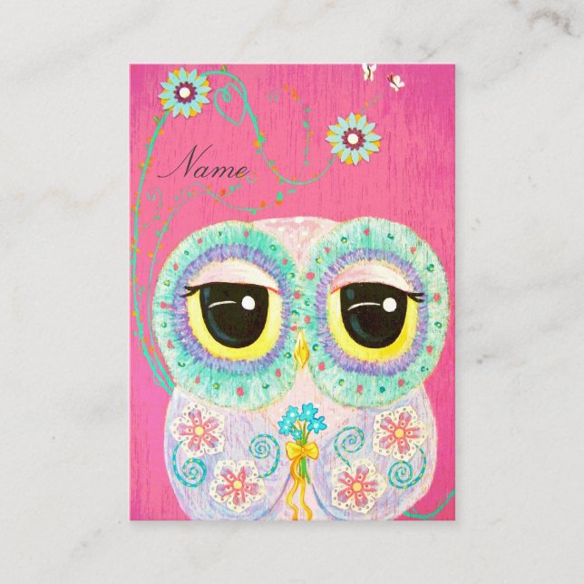 Cartão De Conselho Desejos Florais (Frente)