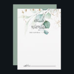 Cartão De Conselho Dourado Casamento Eucalyptus Calliografia Desejos<br><div class="desc">Este cartão de conselho de casamento de eucalipto em ouro, é perfeito para um casamento russo. Este design artístico apresenta a aquarela desenhada à mão, ouro e folhagem verde, inspirando beleza natural. Estas cartas são perfeitas para um casamento, chá de panela, chá de fraldas, festa de formatura e muito mais....</div>
