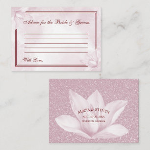Cartão De Conselho Eetal Pink Magnolia, Casamento