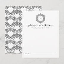 Elegante Brasão de Família Preto Monograma de Casa