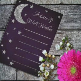 Cartão De Conselho Escrito No Chá de panela Das Estrelas