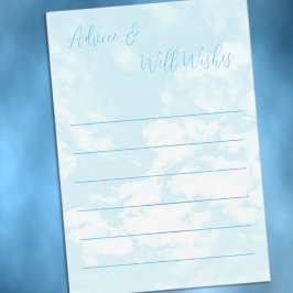 Cartão De Conselho Estamos no Chá de fraldas Cloud Nine