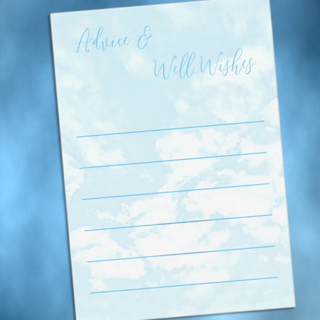 Cartão De Conselho Estamos no Chá de fraldas Cloud Nine (Criador carregado)