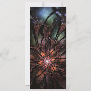 Cartão De Conselho Flor de fantasia fractal macia e tenra