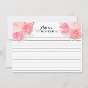 Cartão De Conselho Flores rosa Belas Belas Barras de Aconselhamento F