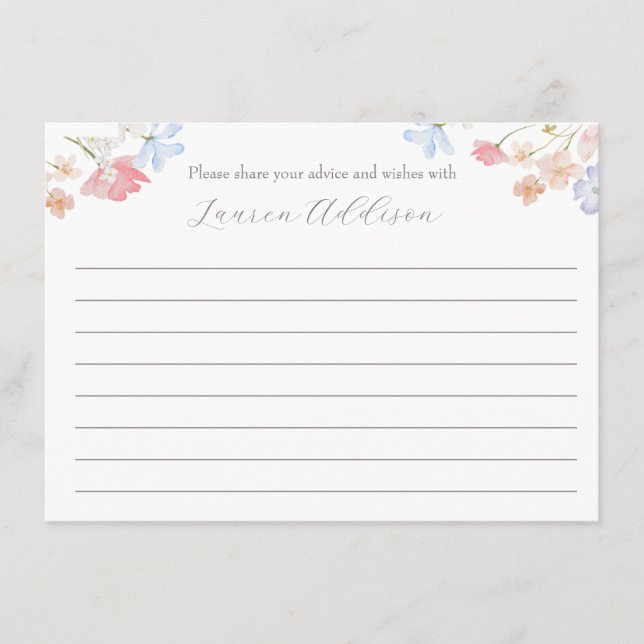 Cartão De Conselho Flores rosa Belas Belas Barras de Aconselhamento F (Frente)