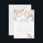 Cartão De Conselho Flores Russas Australianas Noivas para Serem Cartã<br><div class="desc">Rustic Australian Flowers Bride para ser um cartão de conselho.</div>