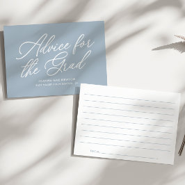 Cartão De Conselho Graduação de Script Moderno Azul