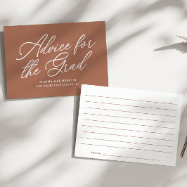 Cartão De Conselho Graduação de Script Moderno da Tendy