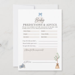 Cartão De Conselho Jogo do Chá de fraldas de Prova Pequena