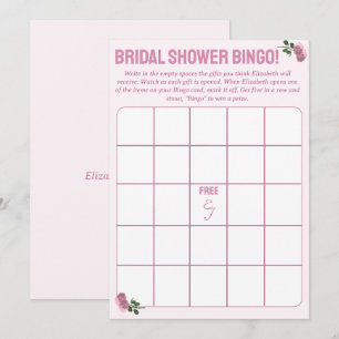 Cartão De Conselho Jogo Personalizado do Bingo do Chá de panela