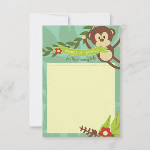 Cartão De Conselho Monkey Business Advice Cards Jogo de Chá de fralda