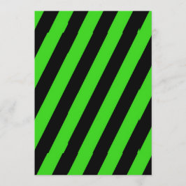 Cartão De Conselho Padrão de faixas diagonais verdes e pretas