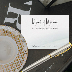 Cartão De Conselho Palavras de Chá de panela Sabedoria Lava Verde Sua