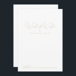 Cartão De Conselho Palavras Douradas de Casamento Chic Clássico de Sa<br><div class="desc">Este cartão de conselho de chic de ouro clássico é perfeito para um casamento russo. O design simples e elegante apresenta a tipografia clássica e de rico em ouro. Estas cartas são perfeitas para um casamento, chá de panela, chá de fraldas, festa de formatura e muito mais. Personalize as cartas...</div>